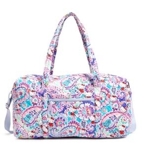 Vera Bradley Hello Kitty Paisley Large Duffel Travel Bag